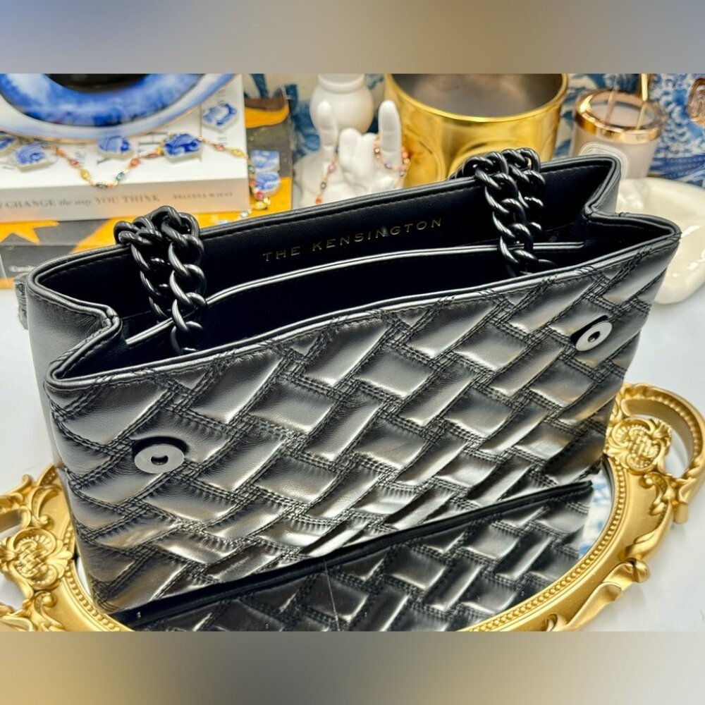 🆕 KURT GEIGER LONDON 🧿 NWOT Kensington Drench Bag, Black - Picture 14 of 16
